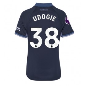 Tottenham Hotspur Destiny Udogie #38 Borta Kläder Dam 2023-24 Kortärmad